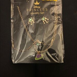 Disney Princess Jewelry Set with Gold and Purple Details